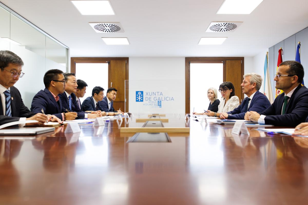 A Xunta e o grupo chinés Citic Group, con planta produtiva no Porriño, dan continuidade ás xuntanzas para estudar novas vías de colaboración  